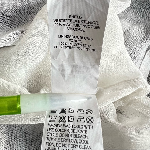 Lucky Brand Paisley Maxi Dress Women’s XL Boho Tie Waist Short Sleeve - Picture 13 of 14